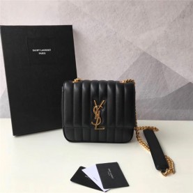 [SAINT LAURENT-생로랑] 미듐 비키 숄더백 (체인 55CM)