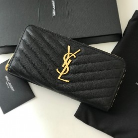 [SAINT LAURENT-생로랑] 모노그램 지퍼월렛