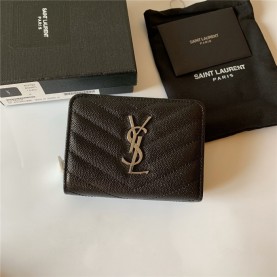 [SAINT LAURENT-생로랑] 모노그램 지퍼 카드지갑