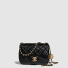 [CHANEL-샤넬] 클래식 쁘띠삭 하트 골드볼 캐비어