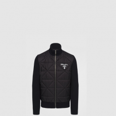 [PRADA-프라다] 퀼팅 리나일론 캐시미어 자켓