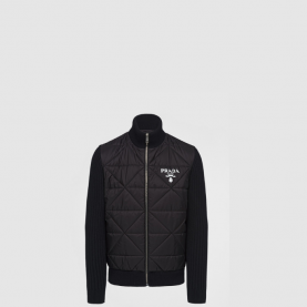 [PRADA-프라다] 퀼팅 리나일론 캐시미어 자켓