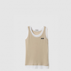 [MIUMIU-미우미우] 립 저지 탱크 탑 MJT668