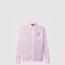 [LOUIS VUITTON-루이비통] 모노그램 프린티드 롱 슬리브드 코튼 셔츠 1AFQ06