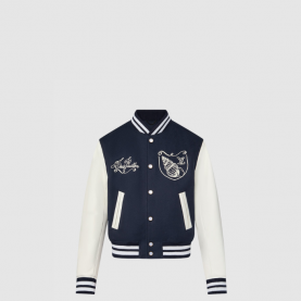 [LOUIS VUITTON-루이비통] 카프스킨 바시티 재킷 1AFQMN