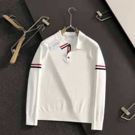 [THOM BROWNE-톰브라운]2025 가을 겨울 스탠드업 칼라 울 스웨터
