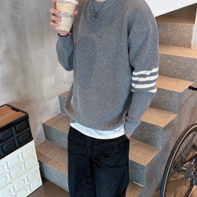 [THOM BROWNE-톰브라운]TB 클래식 라운드넥 풀오버 스웨터