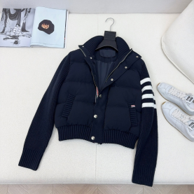 [THOM BROWNE-톰브라운] 4바 메리노울 다운 패딩