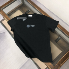 [Stone Island-스톤 아일랜드]디올 콜라보 로고자수 티셔츠