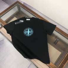 [Stone Island-스톤 아일랜드]워터컬러 컴퍼스 로고 프린트 반팔 티셔츠