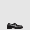 [VALENTINO-발렌티노] 용 테크니컬 패브릭 송아지 가죽 로퍼