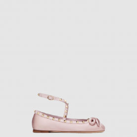 [VALENTINO-발렌티노] 락스터드 새틴 발레리나