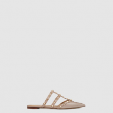 [VALENTINO-발렌티노] 락스터드 에나멜 가죽 스터드 뮬