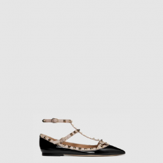 [VALENTINO-발렌티노] 락스터드 케이지 플랫슈즈