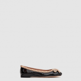 [VALENTINO-발렌티노] 락스터드 페이턴트 가죽 발레리나