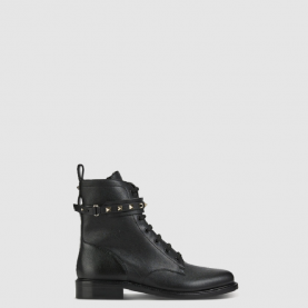 [VALENTINO-발렌티노] 락스터드 가죽 컴뱃 부츠