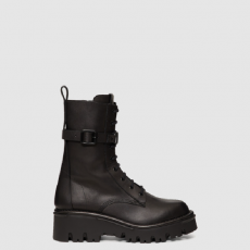 [VALENTINO-발렌티노] 캠프사이트 송아지 가죽 군용 부츠