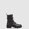 [VALENTINO-발렌티노] 톤온톤 스터드가 달린 송아지 가죽 앵클 부츠