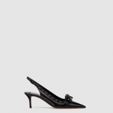 [VALENTINO-발렌티노] 페이턴트 가죽 락스터드 케이지 펌프스